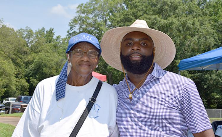 Felishia Kay and Gervonte Brown enjoy spending time together at a previous event at the Spring Street Gym.
