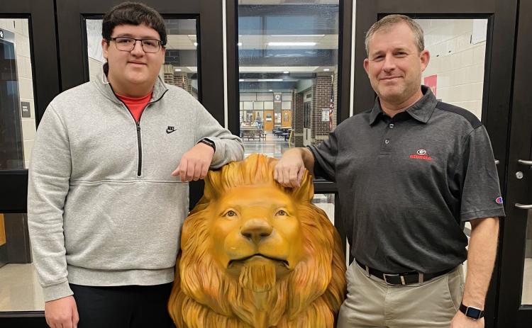 Levi Thomas (left) was named FCHS STAR Student of the Class of 2023. He chose Kenny Floyd (right) as STAR Teacher.