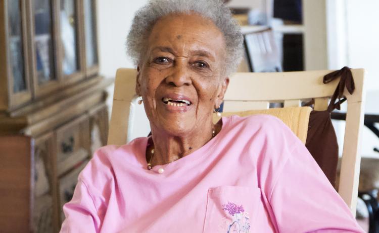 Blanche Rivers, 94, said she has depended on her faith in God throughout her 94 years. (Photo by Raese)