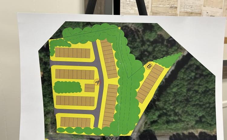 An amended rezoning request for a planned townhome development (above) on Vickery Street at Spring Street was recommended for approval Tuesday.