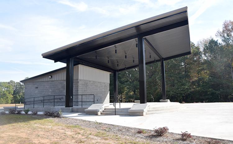 The Royston City Council held the first reading of four new city ordinances that will allow concerts, the consumption of alcohol and mobile food vendors at the city park and amphitheater during Tuesday night’s City Council meeting. Picture of Royston Amphitheater at Royston Wellness and Community Park (Photo by Sinclair).