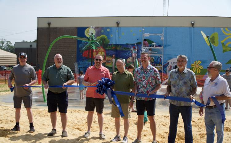 The Lavonia City Council held a grand opening ceremony Saturday for the City Park Splash Pad behind City Hall.