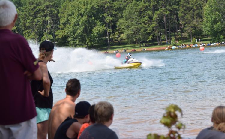 Jet skis and personal water craft sped over the waters of Lake Hartwell Saturday and Sunday, spraying water and thrilling fans during the 2023 Liqui Moly Pro Watercross National Championship Tour stop at Tugaloo State Park.