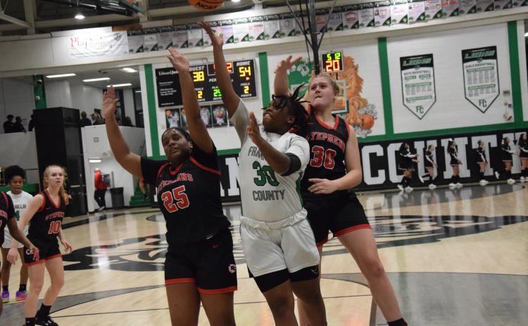 Senior Emyah Strange led Franklin with 25 points Friday against Stephens County.