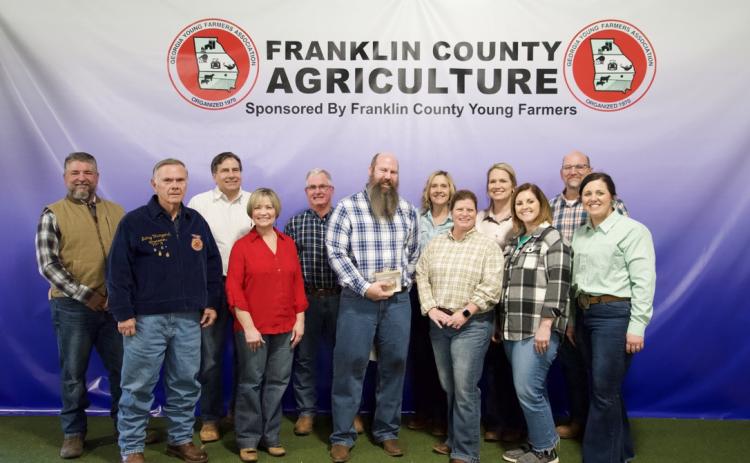 Franklin County High School Assistant Principal Kevin Compton won the Administrator Showdown Saturday at the Franklin County Local Livestock Show. Also participating in the show were Franklin County School Superintendent Melanie Burton-Brown; school board members Alan Mitchell, Kent Hall and Gary Minyard; Assistant Superintendent Carl Dekker; Deputy Superintendent Karen Correia; FCHS Assistant Principal Natalie Erskine; Franklin County Middle School Assistant Principal Meredith Kilgore; Lavonia Elementary P