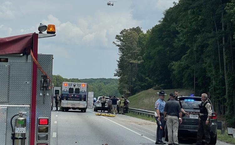 Injured passengers in vehicles that fled from law enforcement on I-85 were airlifted from the interstate after crashes in a chaotic couple of hours May 8.