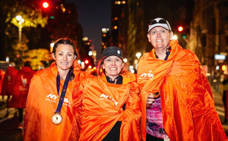 Franklin County residents Cliff and Sheila Finney and daughter Kimberly Clark ran the New York City Marathon as a family, finishing the 26-mile route through all fine New York City burroughs as a group in five hours, 29 minutes.