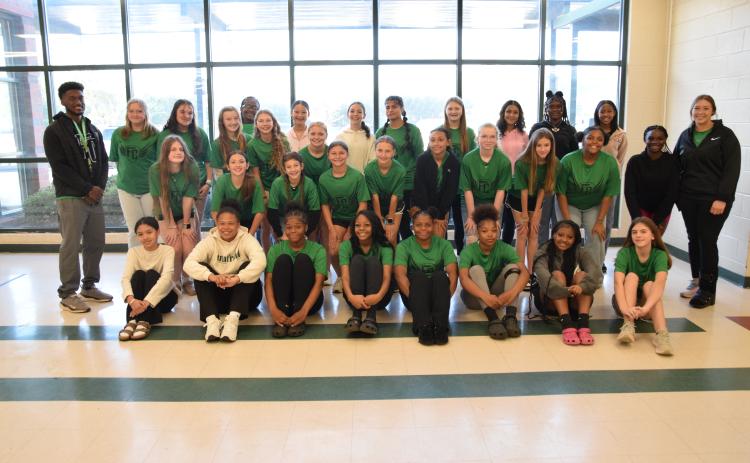The Franklin County Middle School Lady Cubs track team was honored Friday with a special breakfast to celebrate its NEGIAA region championship