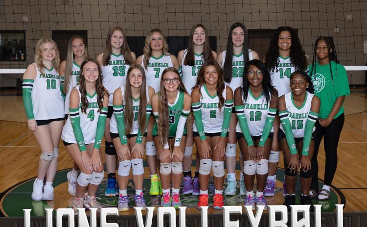 The Franklin County Lady Lion volleyball team has a goal of making the state playoffs this season, Coach Amber Adams said. (Photo courtesy of Rachel Howington Photography)