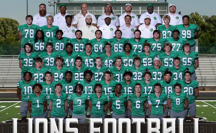 2025 Franklin County Lions varsity (Photo composite by Rachel Howington Photography)