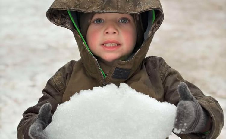 Many, including Cash Browning, used the weather to have a little fun.