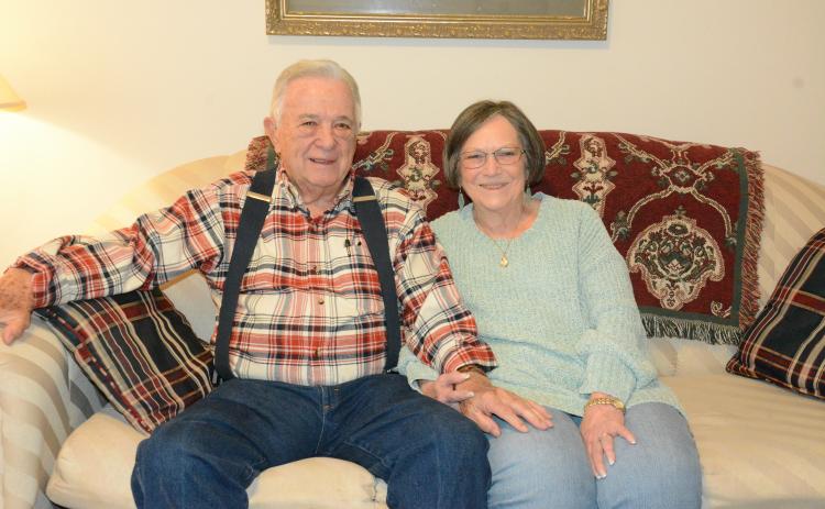 Bill and Carole Stewart of Royston celebrated 69 years of marriage in December. The couple began dating at Norcross High School more than 70 years ago. (Photo by Charlie Eavenson)
