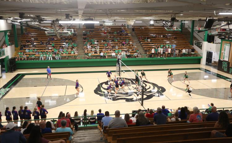 CARNESVILLE – Tuesday was a first in the more than 60-year history of the Franklin County High School Lion’s Den gym. FCHS hosted its first ever varsity volleyball game as the Lady Lions faced Jefferson.