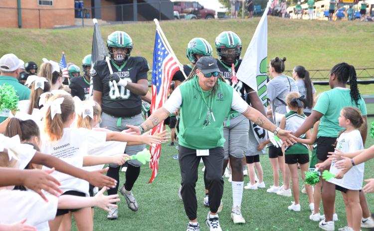 The Franklin County Lions opened the 2026 season with a record-setting 64-0 win over Chestatee at Jeff Davis Field at Ed Bryant Stadium. The Lions entered through a tunnel of recreation department players.