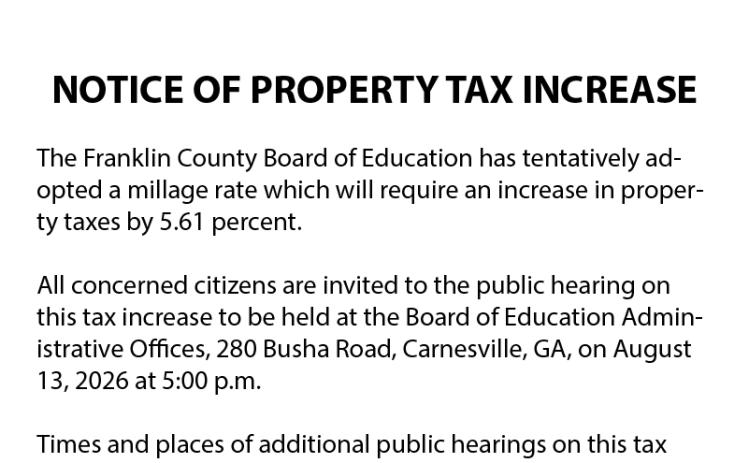 Two local governments will be required to hold millage rate hearings after deciding not to rollback their tax rates.