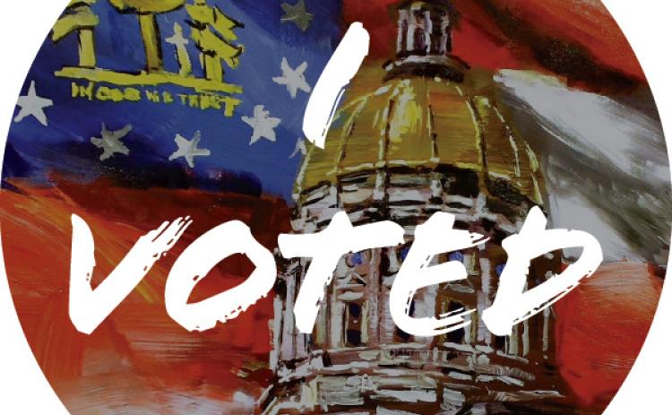 The Georgia Secretary of State's Office has unveiled a new "I Voted" sticker for 2026 to be given to voters who cast ballots. Advance voting will begin Tuesday.