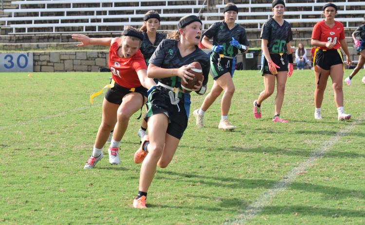 The first-ever flag football game will be played at Jeff Davis Field at Ed Bryant Stadium Tuesday at 6 p.m. against rival Stephens County.