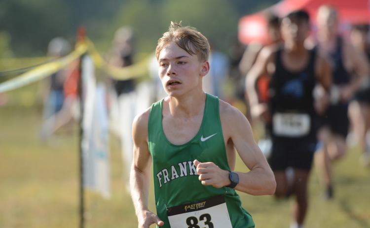 Kelvin Inman ran to a scoring finish for the Franklin County Lions Thursday at the Bulldog Classic in Hartwell. (Photos courtesy of Benjamin London of The Hartwell Sun)