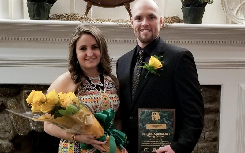 Will and Heather Cabe of Carnesville were selected national winners at the 64th annual National Outstanding Young Farmers Awards Congress held Feb. 6-8 in Westbrook, Conn.