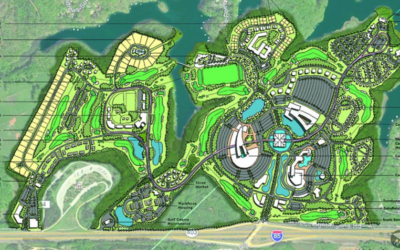 One proposed site for a casino and entertainment complex is a large tract of land that straddles the Franklin/Hart County line on Lake Hartwell. The site and others have been floated in a push to get the Georgia General Assembly to call for a referendum on casino gambling.