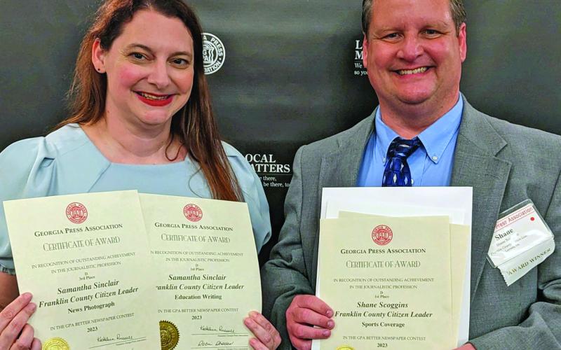 The Franklin County Citizen Leader brought home five awards from the 2023 Georgia Press Association Better Newspaper Contest, including a pair of first place honors.
