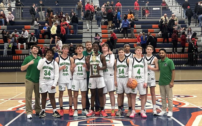 Members of the eighth grade teams are Wonzy Riley, Sam Shaver, Hudson Huff, Elliott Harbin, Eli Moore, Brantley Grizzle, Keithan Cole, Laithen Raines and Kamorea Brown. 