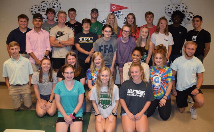 Students chosen for the Chick-Fil-A Leadership Academy at Franklin County High School are (in no particular order) seniors Alex Henry, Alyssa Yacobacci, Brandon Duncan, Claire Conner, Emma Maffett, Jayce Kimsey, Julian Rangel, Keaton Burton, Kennedy Williams and Micah Roebuck; juniors Allie Royston, Austin Norris, Cole Bunner, Connor Hill, Erin Scully, Everett Haselden, Faith Hart, Hannah Callahan, Jean Swancey and Mason Kelley; and sophomores Allison Rich, Canyon Randall, Chandler Coulter, Eryn Vaca Zamudi
