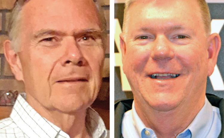Challenger Gary Minyard (left) is facing incumbent Eric Burrell (right) in the race for the Post 1 seat on the Franklin County Board of Education.