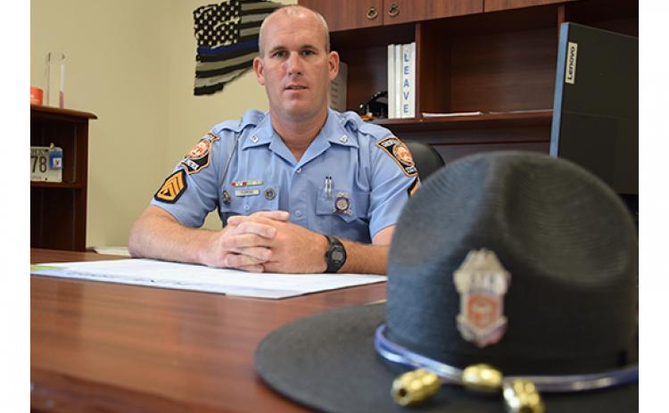 Sgt. 1st Class Richard Camran Fleming is the new commander of Georgia State Patrol Hartwell Post 52 in Lavonia. (Photo by Sinclair)