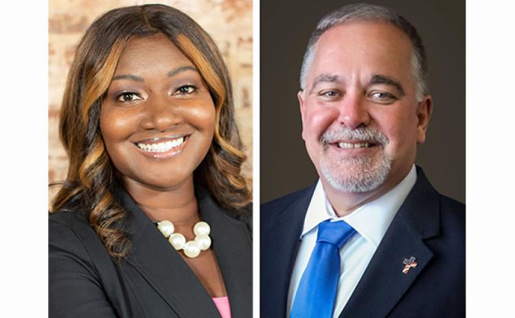 Democrat Alisha Thomas Searcy and Incumbent Republican Richard Woods are the candidates for state school superintendent.
