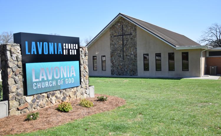 The Lavonia Church of God’s current building was built in 1971 and has been expanded through the years.