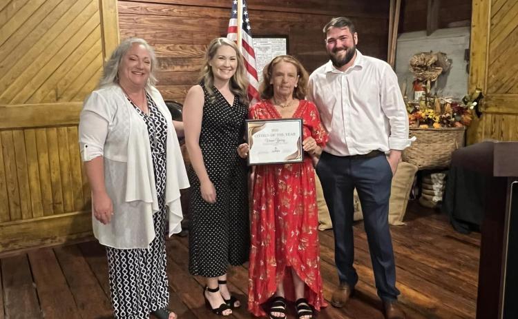 Vivian Young (second from right) was honored as the Lavonia Chamber of Commerce Citizen of the Year during the chamber’s annual Award Dinner Thursday. (Photo courtesy of the Lavonia Chamber of Commerce)