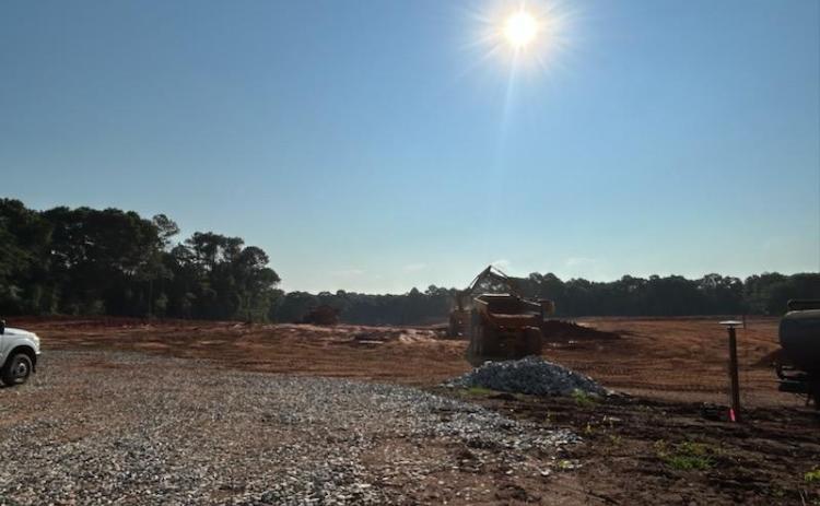 Land clearing has been completed on the property at 5670 Highway 145 just outside of Carnesville that the school board purchased back in July.