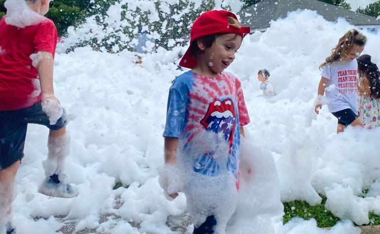 Children will have the chance to play in a foam canon Saturday as part of Lavonia’s second annual Hippie Fest.