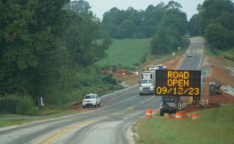 The Georgia Department of Transportation reopened U.S. Highway 29 Tuesday with a new bridge over Beaverdam Creek. 