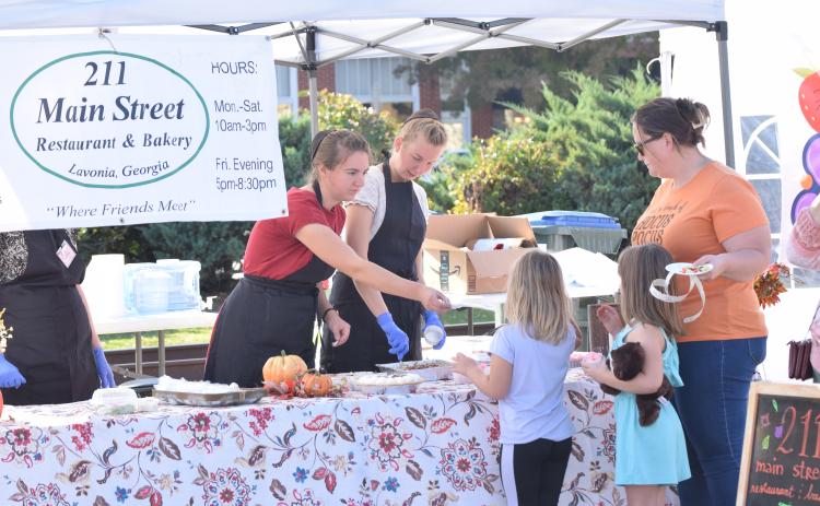 Cakes and all kinds of other delicious items were available Saturday at the first Taste of Lavonia event held downtown.