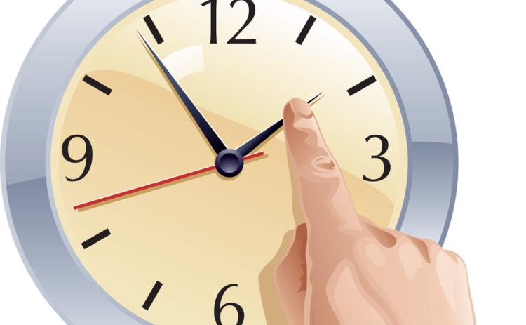 Daylight Savings Time ends Sunday, Nov. 5, at 2:00 a.m., when all clocks are set backward one hour.
